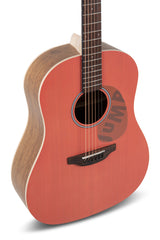 Applause Acoustic Guitar Jump Slope Shoulder Dreadnought - Peach (AAS-69-O)