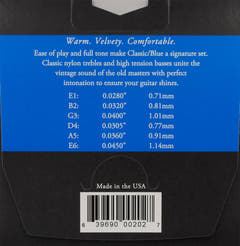 Corde Augustine per Chitarre classica Classic Label - Set Classic Blue (normale/acuta)