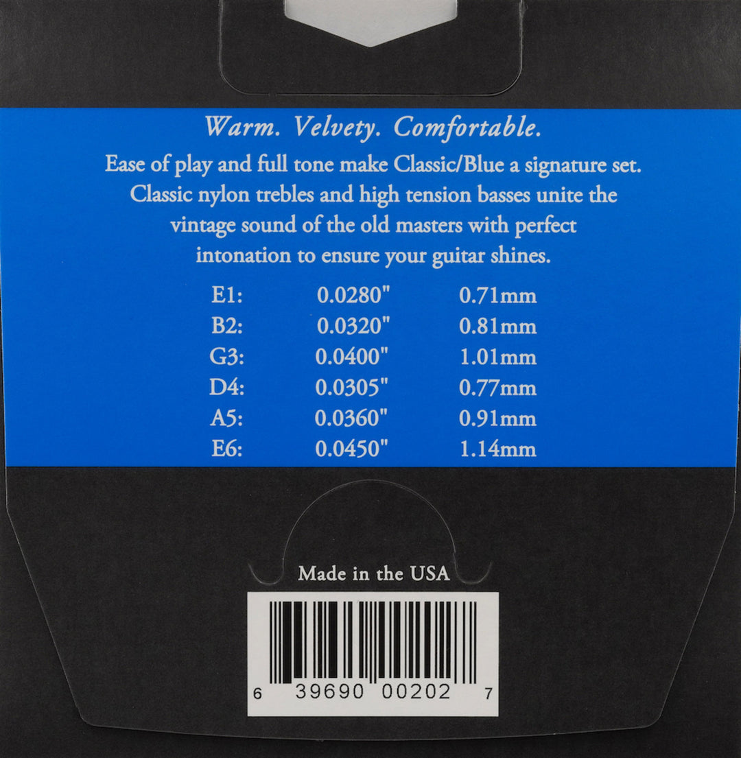 Corde Augustine per Chitarre classica Classic Label - Set Classic Blue (normale/acuta)