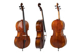 GEWA Cello Allegro Antique - 1/2 (Ready to play incl. bag, Massaranduba bow, Larsen Aurora strings, transport-secured)