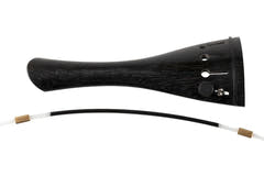 Ulsa cordiera per violino, modello Hill, ebano, 1 fine tuner