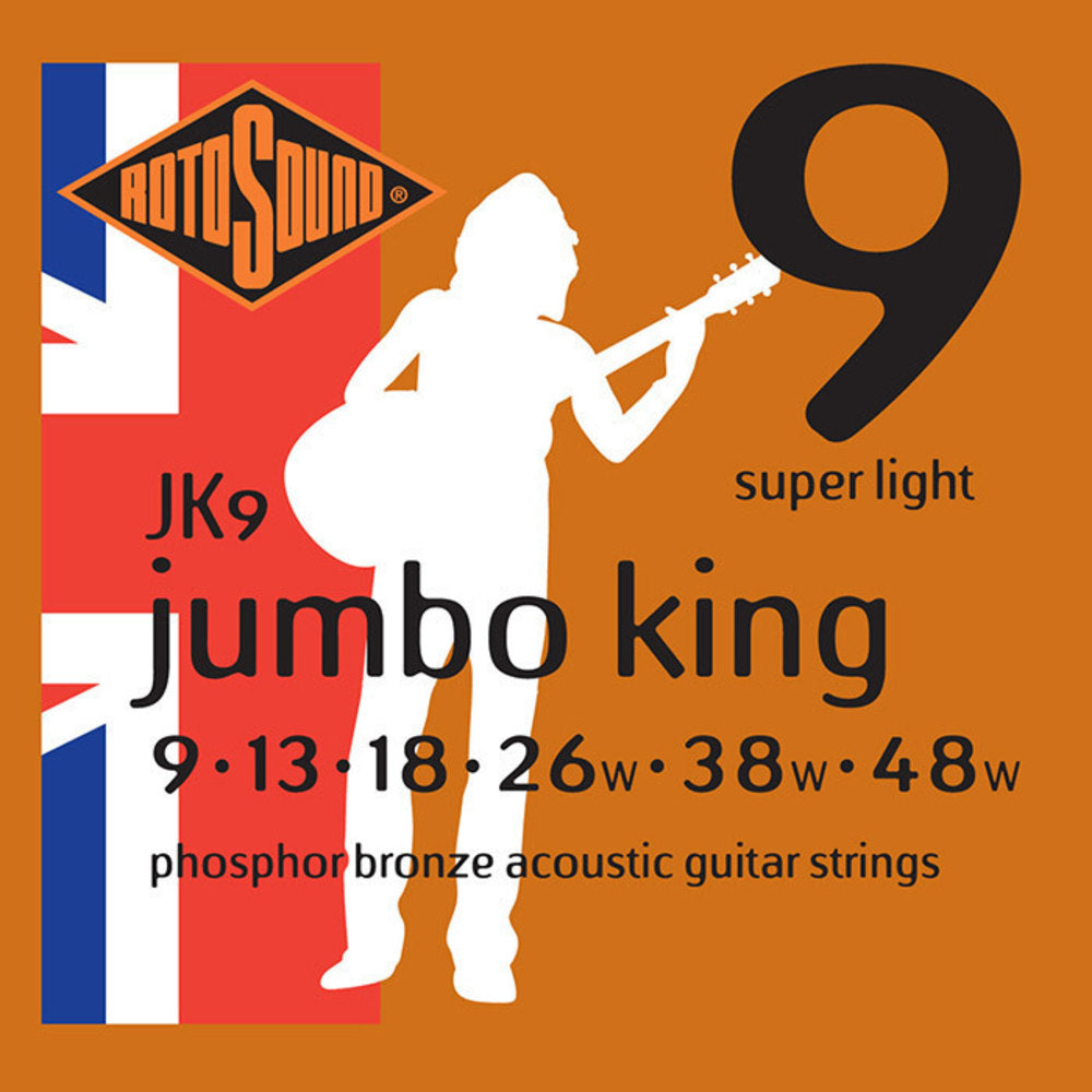 Rotosound Jumbo King JK9 corde per chitarra western 9-48