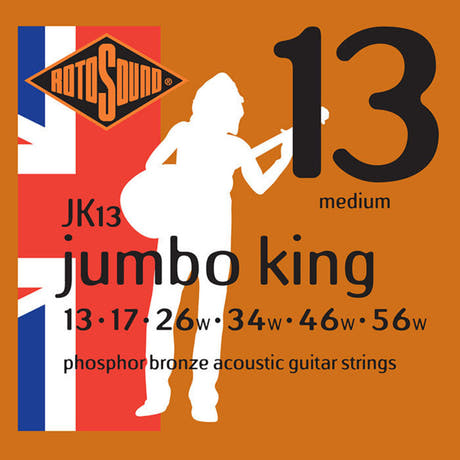 Rotosound Jumbo King JK13 corde per chitarra western 13-56