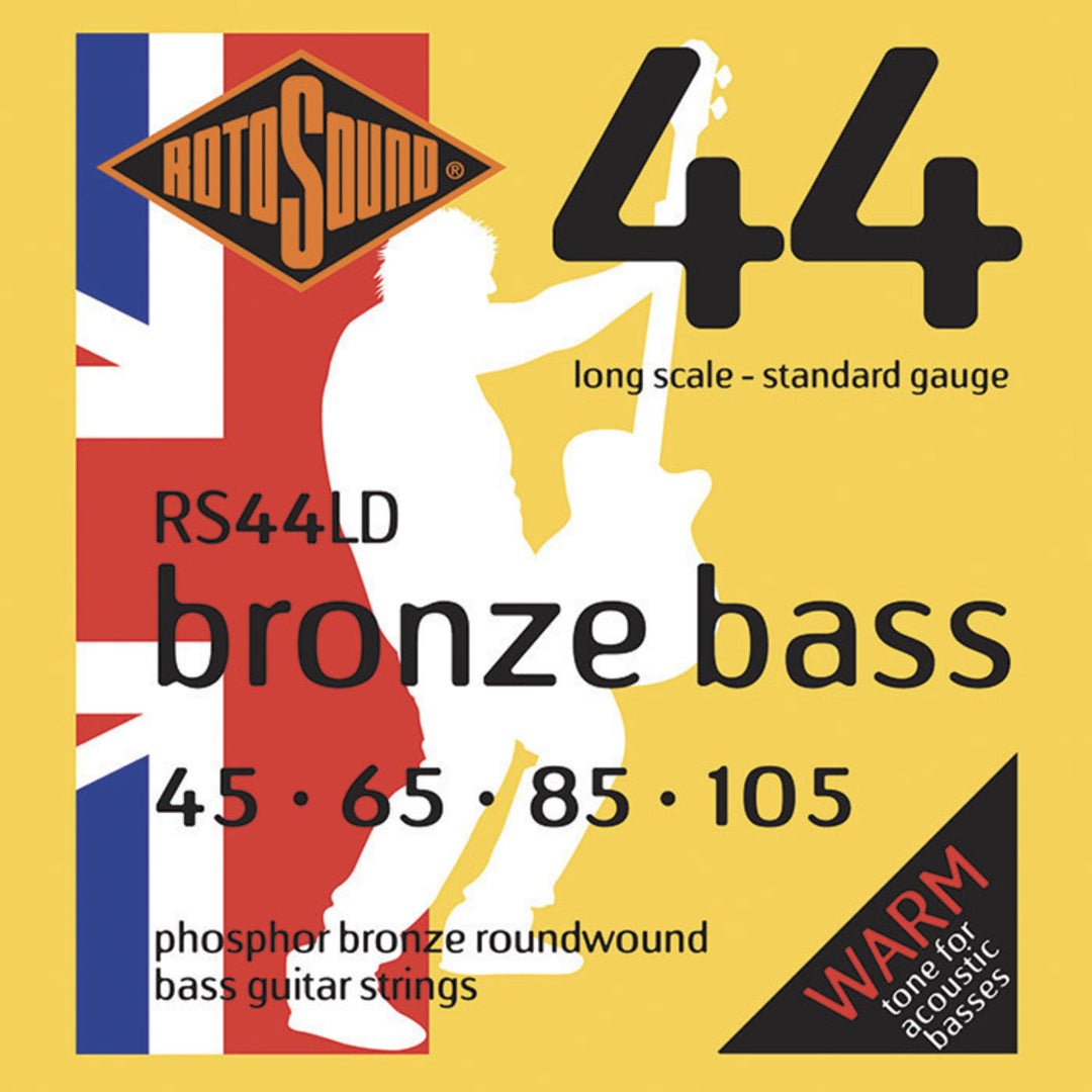 Rotosound Corde per basso acustico Bronze Bass 44 - set 4 corde Standard 45-105 (RS44LD)