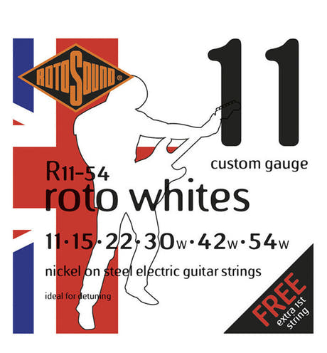 Corde per chitarra elettrica Rotosound Roto Whites R11-54, 11-54
