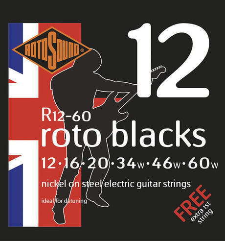 Rotosound Roto Blacks R12-60 corde per chitarra elettrica 12-60