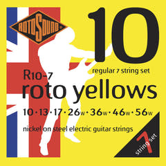 Rotosound Roto Yellows R10-7 corde per chitarra elettrica a 7 corde 10-56