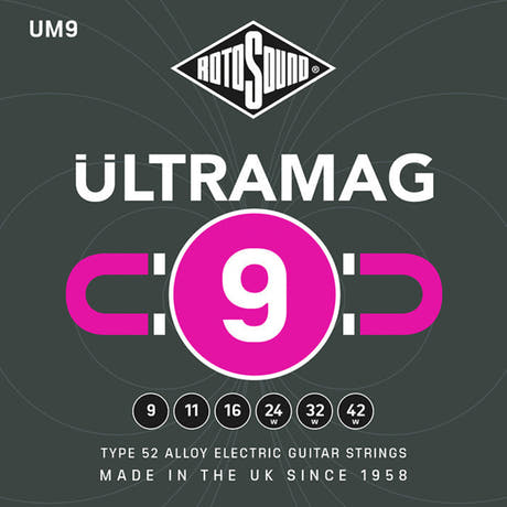 Set Rotosound Ultramag UM9 per chitarra elettrica, 6 corde 9-42