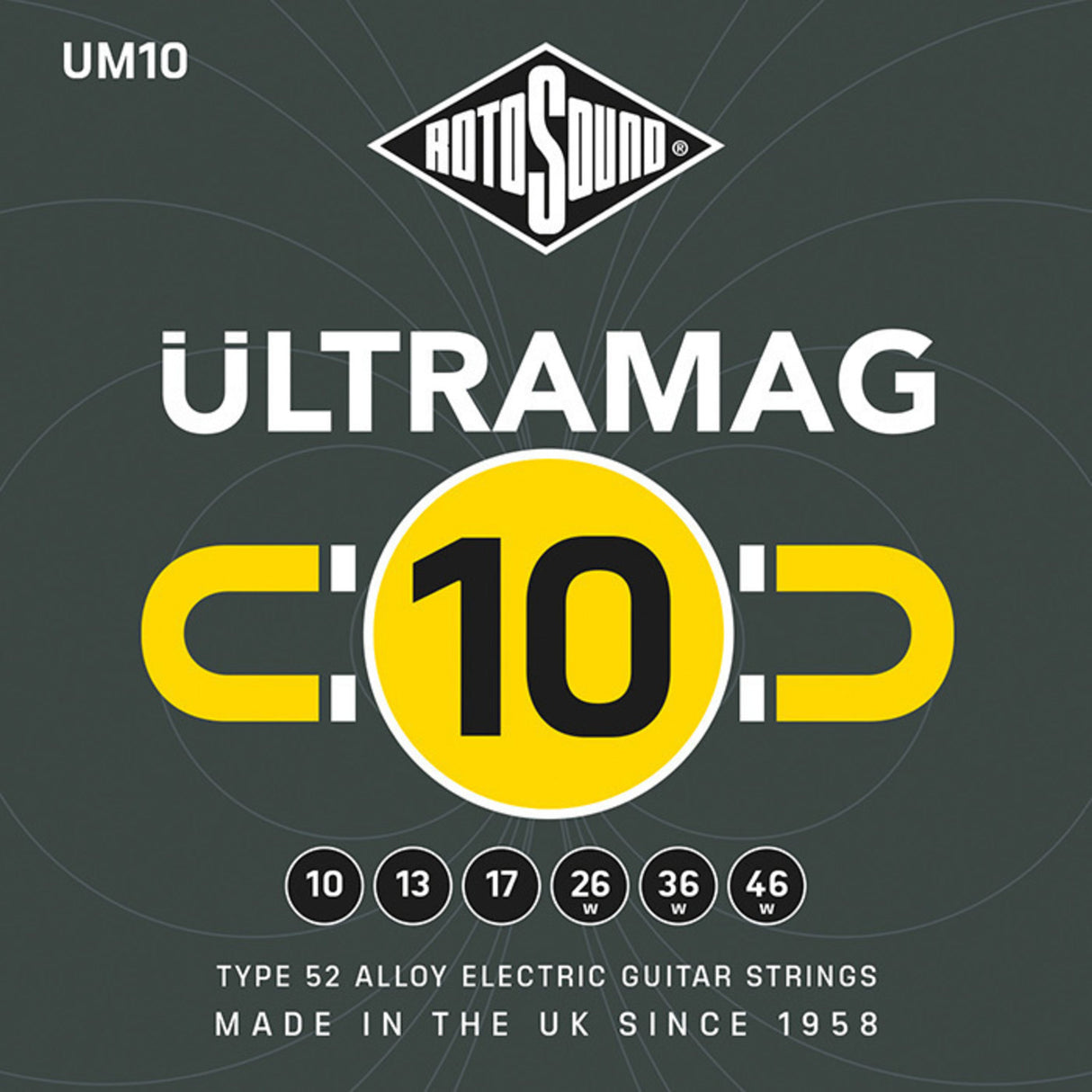 Rotosound Strings for E-guitar Ultramag - Set Regular 10-46 (UM10)