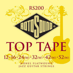 Rotosound corde per chitarra Jazz Flatwound - Set Flatwound 12-52 (RS200)
