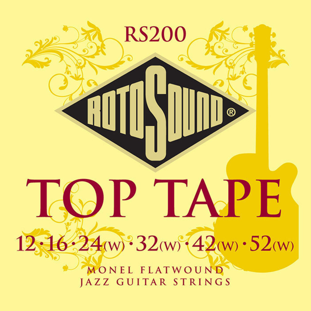 Rotosound corde per chitarra Jazz Flatwound - Set Flatwound 12-52 (RS200)