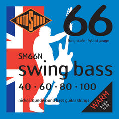 Rotosound Corde per E-Bass Swing Bass 66 - Set 4-string Nickel Hybrid 40-100 (SM66N)