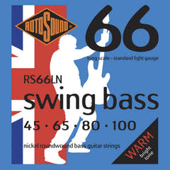 Rotosound Corde per basso elettrico Swing Bass 66 - Set 4 corde Nickel Standard Light 45-100 (RS66LN)