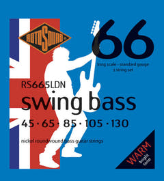 Rotosound corde per basso elettrico Swing Bass 66 - set a 5 corde in nickel Standard 45-130 (RS665LDN)
