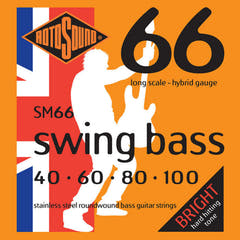 Corde per E-Basso Rotosound Swing Bass 66 - Set 4-string Hybrid 40-100 (SM66)