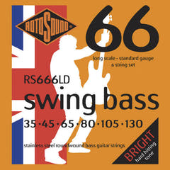 Corde Rotosound per E-Bass Swing Bass 66 - Set 6-string Stainless Steel Standard 35-130 (RS666LD)