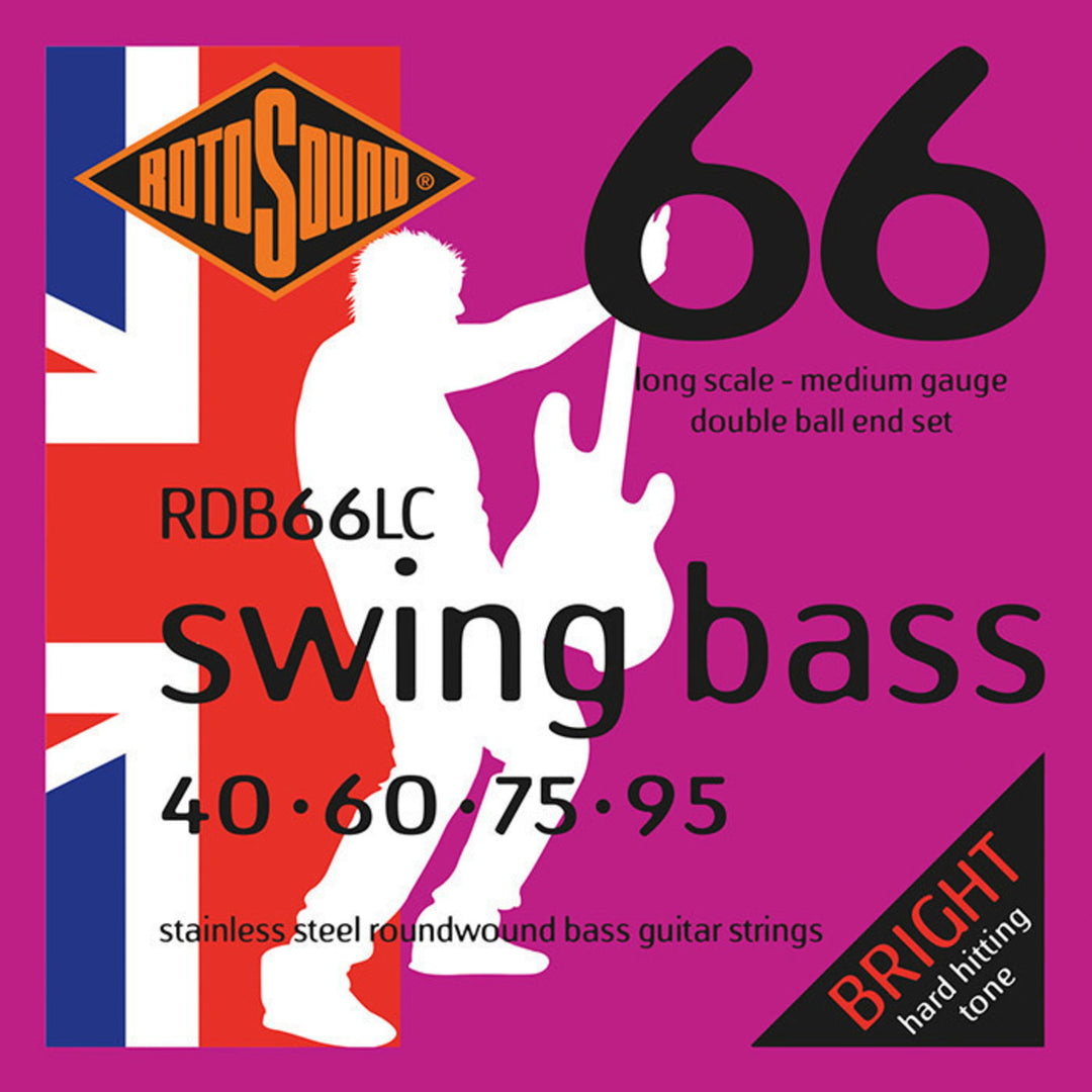 Rotosound E-Bass Strings Swing Bass 66 Double Ball End - Set 4-corde medium 40-95 Double Ball (RDB66LC)