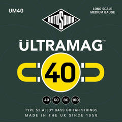 Rotosound Corde per E-Bass Ultramag - Set 4 corde Medium 40-100 (UM40)
