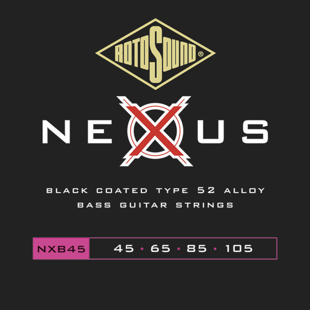 Rotosound Corde per basso elettrico Nexus Coated - Set 4 corde Custom 45 65 85 105 (NXB45)
