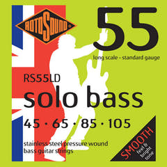 Rotosound Corde per basso elettrico Solo Bass 55 - Set 4 corde Standard 45-105 (RS55LD)