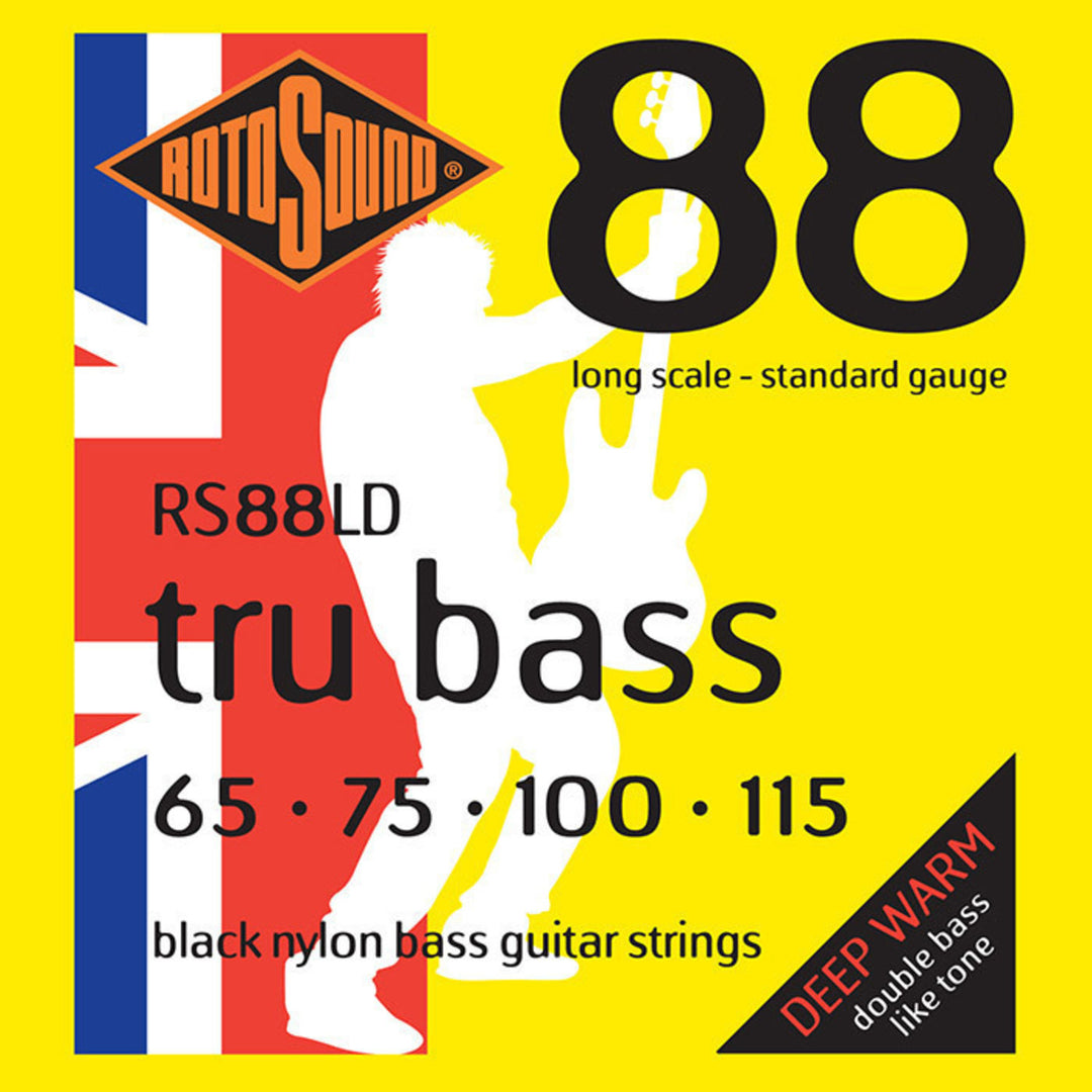 Corde per basso elettrico Rotosound Tru Bass 88 - Set Medium standard a 4 corde // Scala media (30.5"/772mm a 32"/810mm) (RS88M)