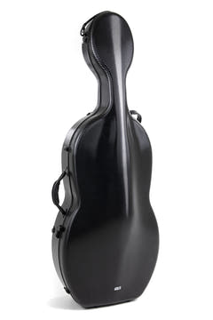 GEWA Polycarbonate 4.6 custodia per violoncello 4/4, nera, Rolly