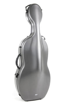 GEWA Polycarbonate 4.6 custodia per violoncello 4/4, grigia, Rolly