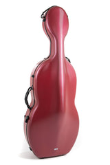 GEWA Polycarbonate 4.6 custodia per violoncello 4/4, rossa, Rolly