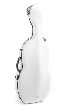 GEWA Polycarbonate 4.6 custodia per violoncello 4/4, bianca, Rolly