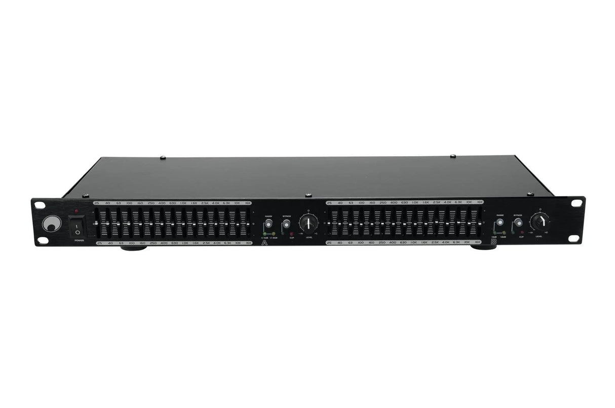 Omnitronic GEQ-2150 2x 15 Bande Equalizzatore Grafico