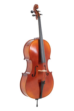 GEWA Ideale violoncello 4/4, montato con ponticello in massaranduba e custodia