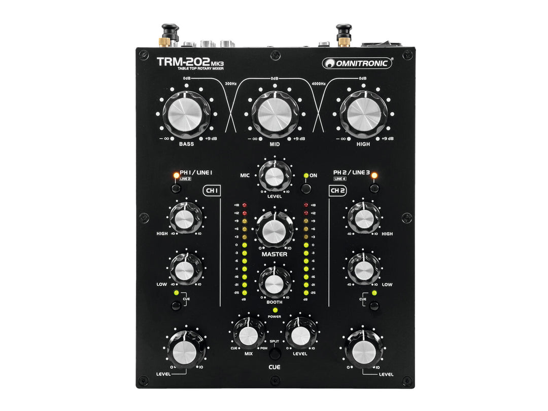 OMNITRONIC TRM-202MK3 Mixer rotativo a 2 canali