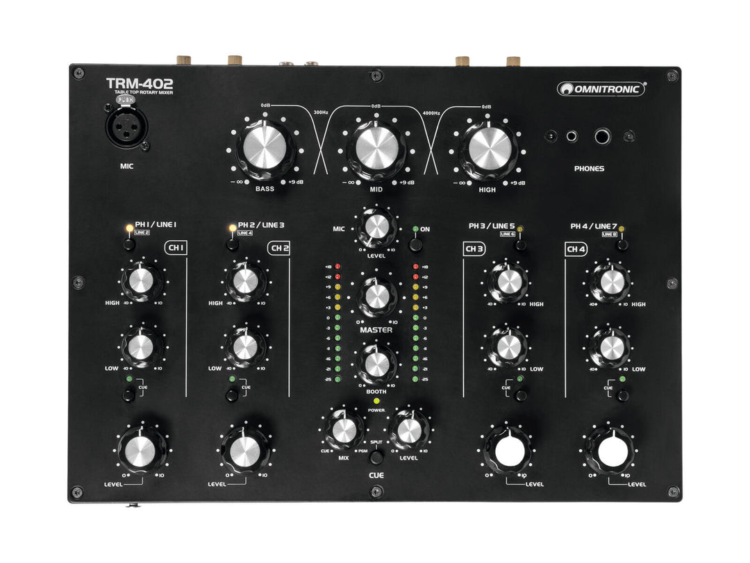 OMNITRONIC TRM-402 Mixer rotativo a 4 canali