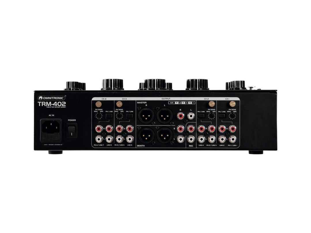OMNITRONIC TRM-402 Mixer rotativo a 4 canali