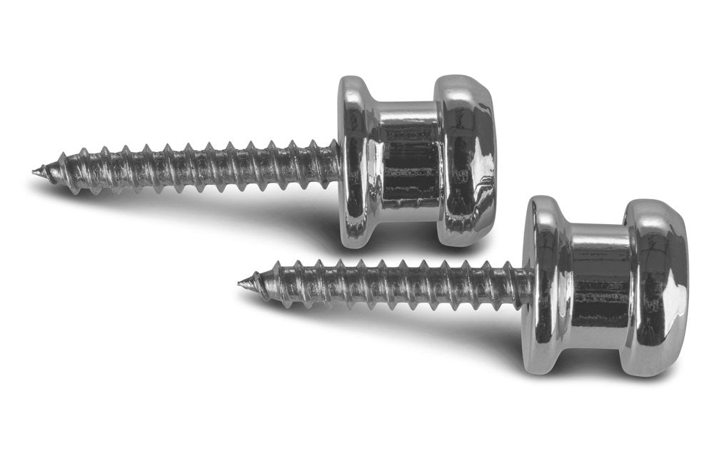 Fire & Stone Security Lock bottone per tracolla, cromato, 2 pezzi