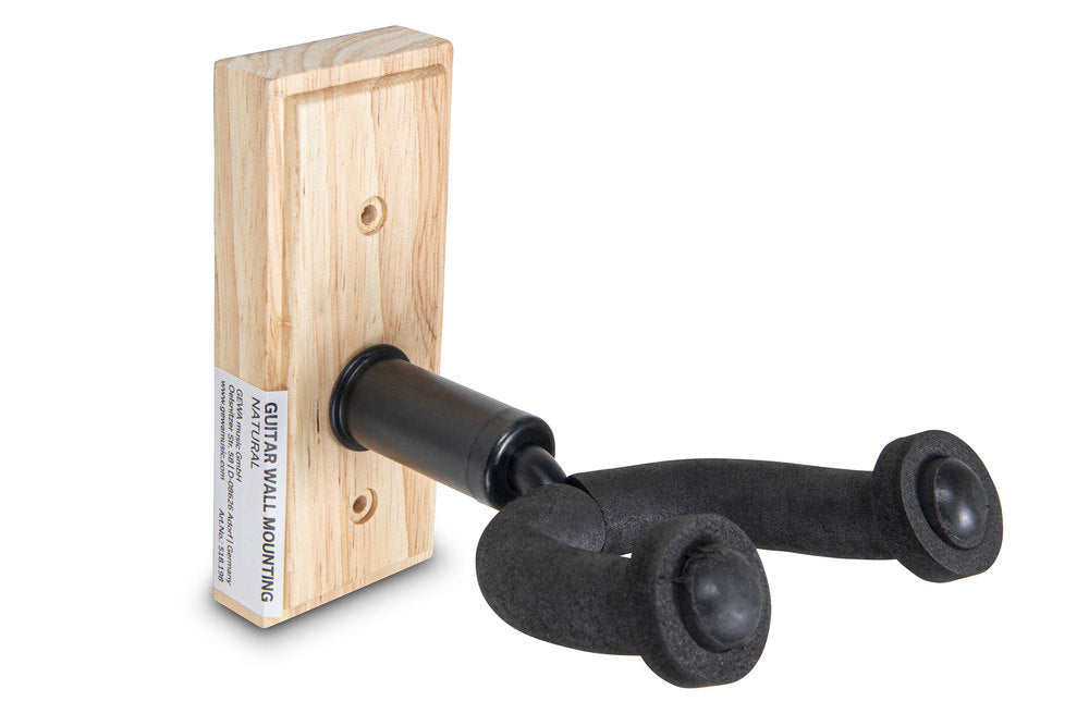 Supporto da parete GEWA per chitarra GH-10N, ontano, naturale