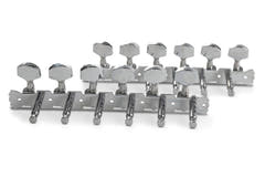 GEWA meccaniche per chitarra western a 12 corde, testa piatta, 6+6