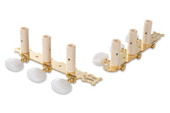 Meccaniche GEWA per chitarra classica, color oro con lira, 14:1
