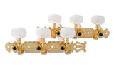 Meccaniche GEWA per chitarra classica, color oro con lira, 14:1
