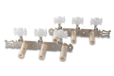 GEWA meccaniche per chitarre classiche, nichelate con lira, rulli da 10 mm