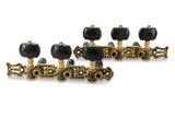 GEWA meccaniche per chitarra classica, color oro con lira, bottoni in acrilico nero