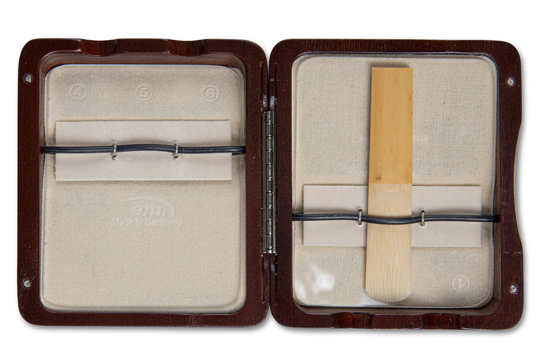 GEWA Custodia per ance Clarinetto 6 ance - Finitura laccata rosso marrone