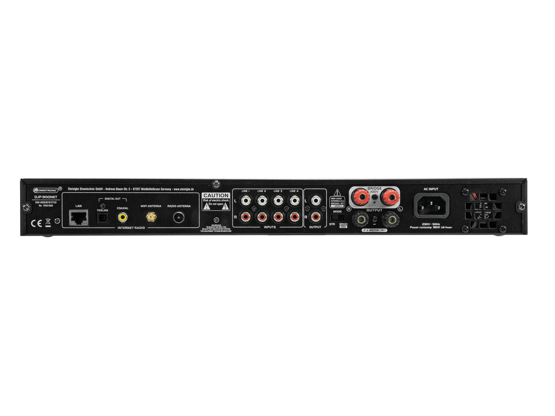 OMNITRONIC DJP-900NET Amplificatore Class D con radio Internet