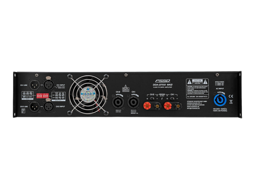 PSSO DDA-2700 MK2 Amplificatore a 2 canali