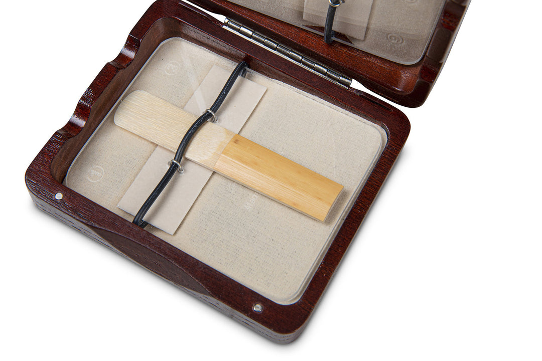 GEWA Custodia per ance Clarinetto 6 ance - Finitura laccata rosso marrone