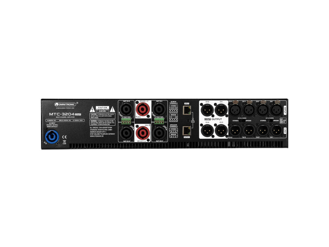 OMNITRONIC MTC-3204DSP Amplificatore a 4 canali con DSP