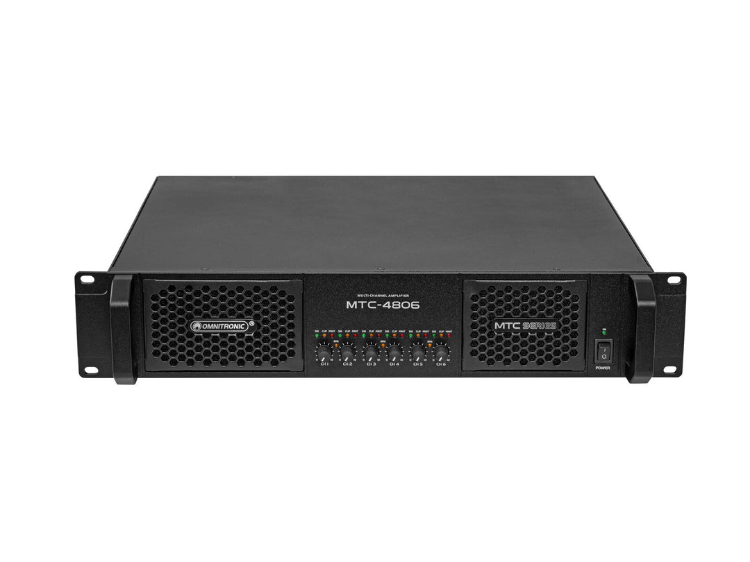 OMNITRONIC MTC-4806 Amplificatore a 6 canali