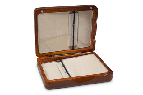 GEWA Reed case per sax alto 6 ance - Finitura laccata rosso-marrone