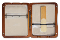 GEWA Reed case per sax alto 6 ance - Finitura laccata rosso-marrone