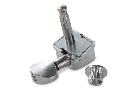 GEWA meccaniche singole chiuse, piccolo bottone in stile Kluson, 3+3